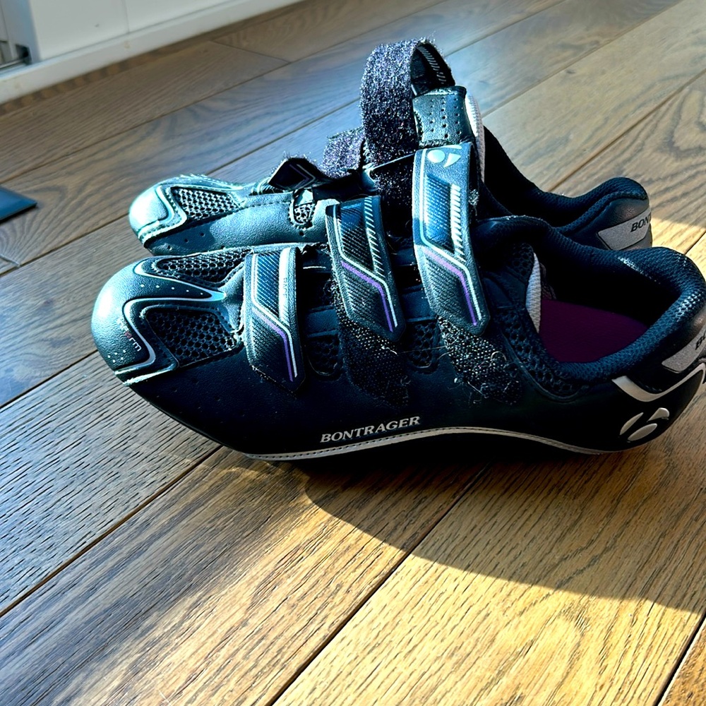 Bontrager spin shoe with shimano clips